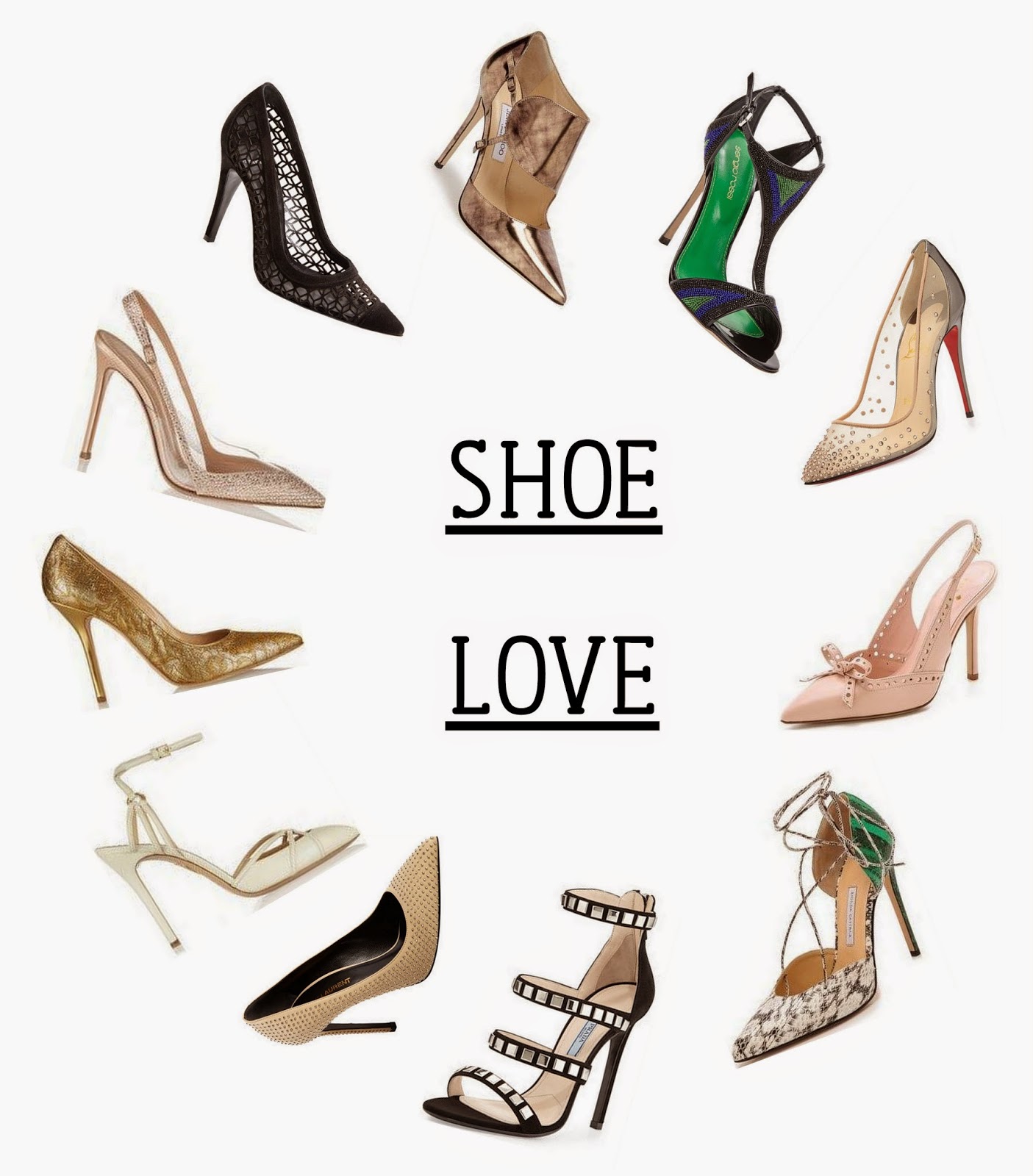 Louboutin christian shoes collage Louboutin christian shoes collage